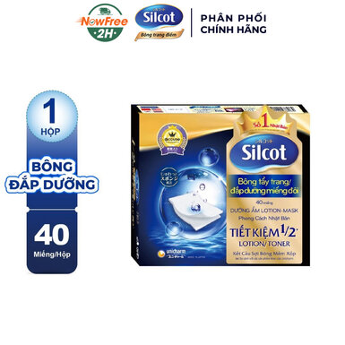 Bông Đắp Dưỡng Silcot Miếng Đôi Hộp 40 Miếng