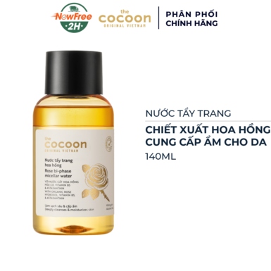 [TTCOO-04] Nước Tẩy Trang Cocoon Hoa Hồng Cấp Ẩm 140ml