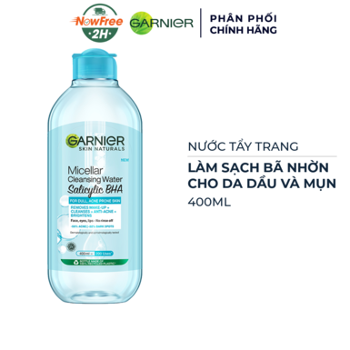[TTGR-01] Nước Tẩy Trang Garnier Dành Cho Da Dầu Mụn 400ml