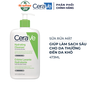 [SRMCV-02] Sữa Rửa Mặt CeraVe Cho Da Thường/Khô 473ml