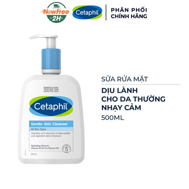 [SRMCEPL-01] Sữa Rửa Mặt Cetaphil Dịu Lành Cho Da Nhạy Cảm 500ml