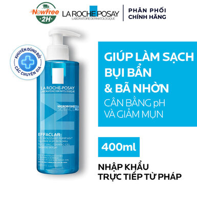 [SRMLAR-02] Gel Rửa Mặt La Roche-Posay Dành Cho Da Dầu, Nhạy Cảm 400ml