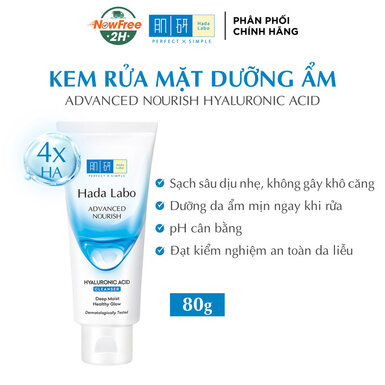 [SRMHD-01] Kem Rửa Mặt Hada Labo Sạch Sâu Dưỡng Ẩm 80g