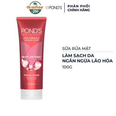 [SRMPO-01] Sữa Rửa Mặt Pond's Age Miracle Ngăn Ngừa Lão Hóa 100g