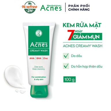 [SSRMACN-02] Kem Rửa Mặt Acnes Giúp Ngừa Mụn 100g