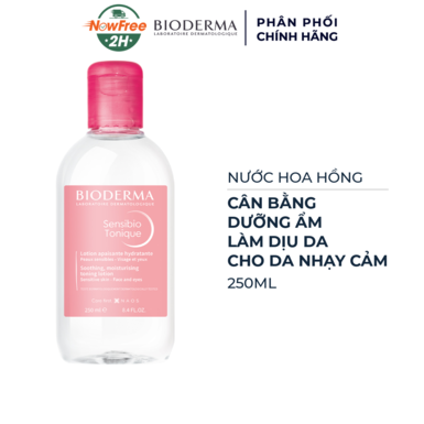 [TONERBIO-01] Nước Hoa Hồng Bioderma Dành Cho Da Nhạy Cảm 250ml