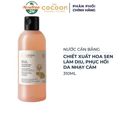 [TONERCOO-01] Nước Cân Bằng Cocoon Sen Hậu Giang Làm Dịu Da Nhạy Cảm 310ml