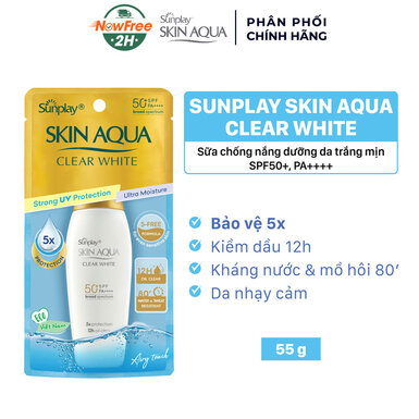[FSCSUN-01] Sữa Chống Nắng Sunplay Skin Aqua Dưỡng Da Sáng Mịn 55g