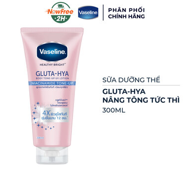 [SDTVASE-05] Sữa Dưỡng Thể Vaseline Gluta-Hya Nâng Tông Tức Thì 300ml