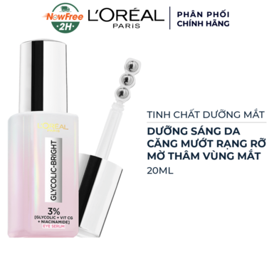 [KDMLO-02] Serum L'Oreal Dưỡng Sáng Và Mờ Thâm Vùng Mắt 20ml