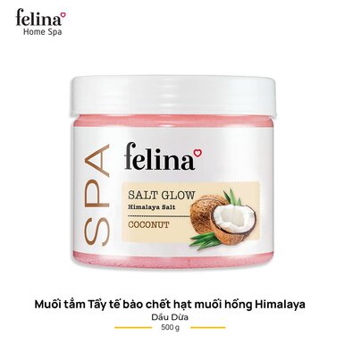 [TBDFE-05] Muối Tắm Tẩy Tế Bào Chết Felina Tinh Dầu Dừa 500g