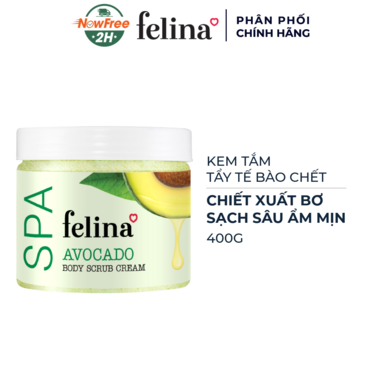 [TBDFE-06] Kem Tắm Tẩy Tế Bào Chết Felina Chiết Xuất Bơ 400g
