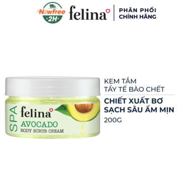 [TBDFE-07] Kem Tắm Tẩy Tế Bào Chết Felina Chiết Xuất Bơ 200g