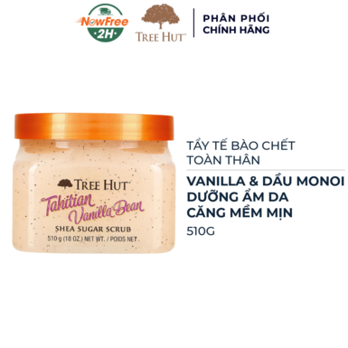[TBDTH-03] Tẩy Tế Bào Chết Toàn Thân Tree Hut Vanilla & Dầu Monoi 510g
