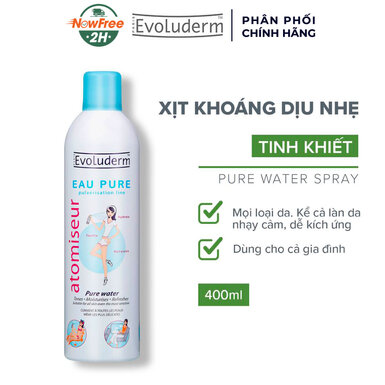[XKEVO-03] Xịt Khoáng Evoluderm Cấp Nước & Làm Dịu Da 400ml