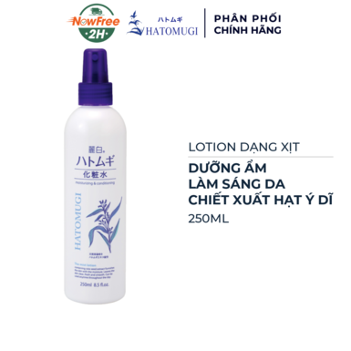 [XKHATO-01] Lotion Hatomugi Dưỡng Ẩm, Làm Sáng Da Dạng Xịt 250ml