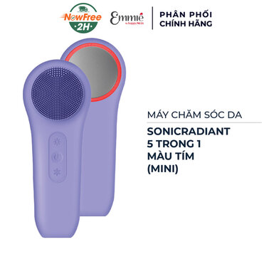 [MCSDEM-01] Máy Chăm Sóc Da Emmié SonicRadiant 5 Trong 1 Màu Tím (Mini)