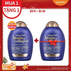 [DXT-16] Dầu Xả Giúp Tóc Trông Dày Hơn Ogx Biotin & Collagen 385ml